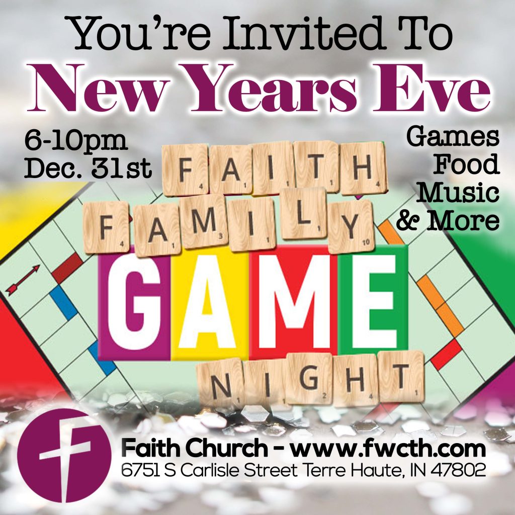 New Years eve game night at faith church